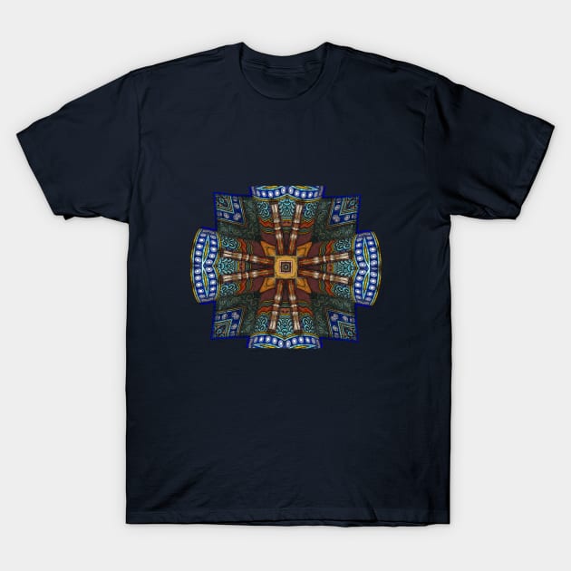 Colorful ornamental photo art design T-Shirt by NadJac